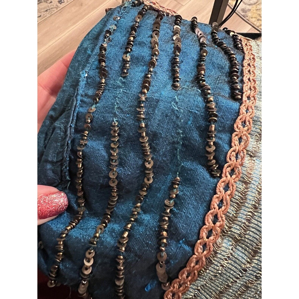 NWT Boho Quilted Beaded Shoulder Bag #147 - Picture 5 of 6